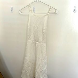 Lulus white ruffle cut skater dress